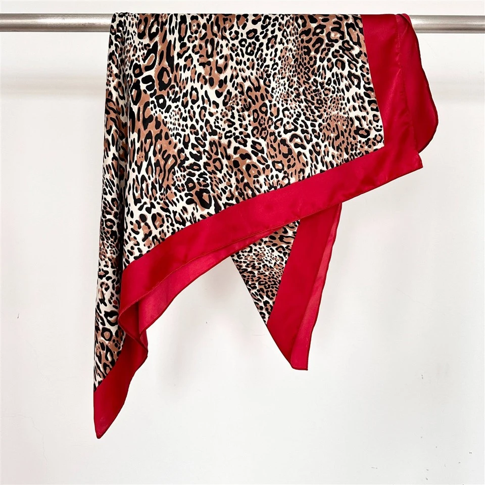 Designer Leopard Print Scarf